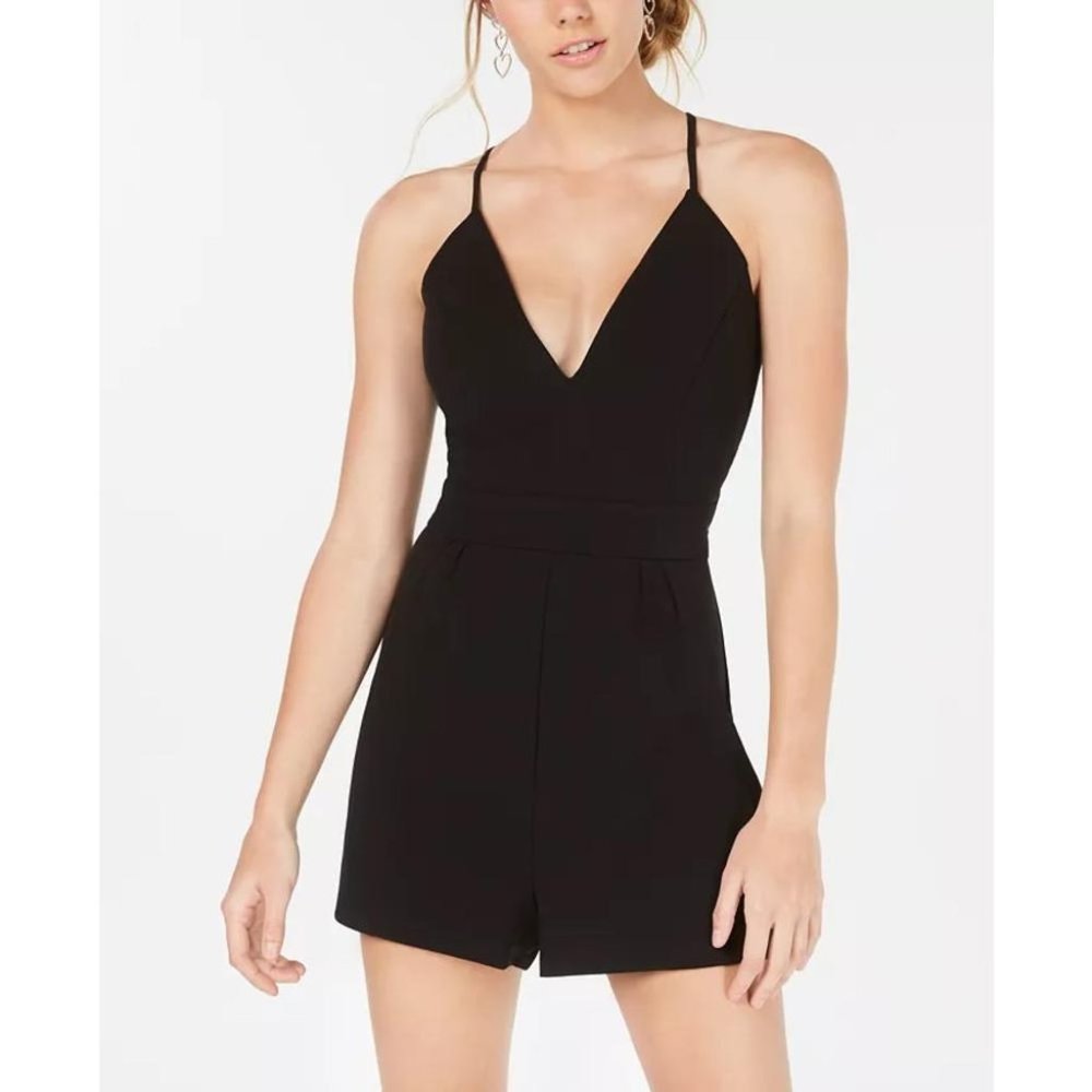 Emerald Sundae Lace Back Romper NEVER WORN Size SMALL